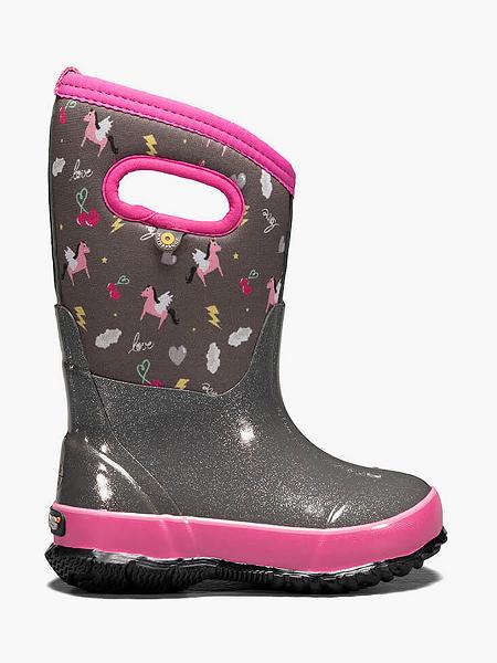 BOGS Boots Deutschland - Classic Pegasus Winterstiefel Kinder DunkelGrau Multi DE31965